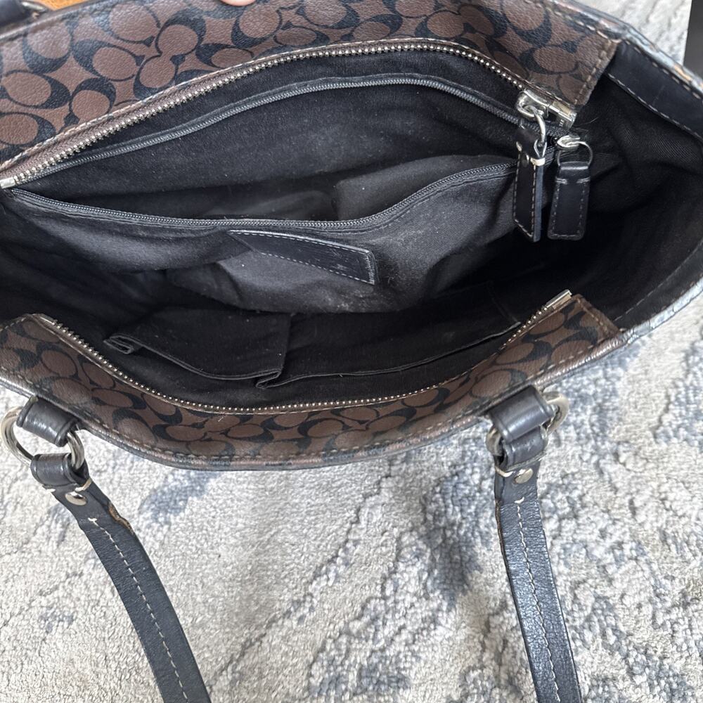 Coach Chelsea Multifunction Carry-All Bag Brown Flaws Q - Picture 15 of 15